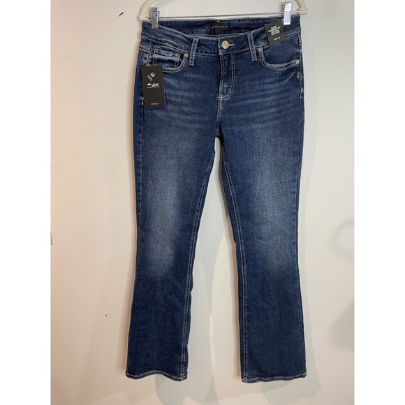 Silver Jeans Co. Elyse Comfort Fit Mid Rise Bootcut Jeans Size W29 L33 - Picture 3 of 16